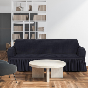 Housse de canapé extensible élastique à volants pour 3 places, sur mesure, vente en gros - Product Image 4