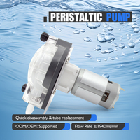 Pompe péristaltique LEFOO à vitesse et débit fixes, haute précision, pour diverses applications, 12V/24V CC, 825-1940 ml/min, pour distribution de cocktails