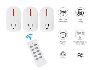 Presa Intelligente 1200W 100FT con Telecomando Wireless per Casa Smart - Product Image 4