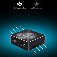 YINGCHI Mini Desktop PC I7 4500U dengan Chipset Intel, Port VGA HD Ganda, untuk Penggunaan Rumah, Kantor, dan Industri, Tersedia Tipe Colokan US/EU/AU