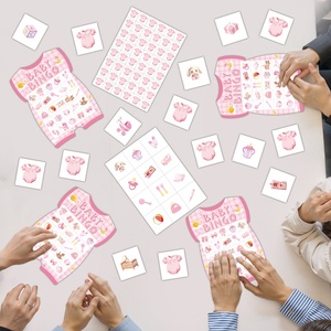 Jeu de cartes de bingo personnalisé pour baptême de bébé, 24 personnes, jeu de cartes de révélation du sexe, devinez fille ou garçon, cartes de fête prénatale - Product Image 5