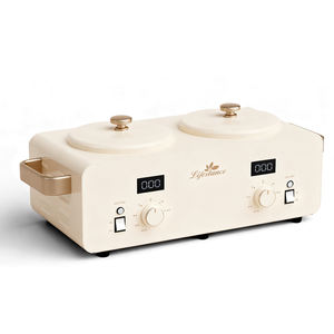 Calentador de Cera Metálico Profesional de Doble Recipiente Lifestance de 500 ml, Electrónico, para Depilación Facial, de Senos, Manos, Pies y Cuerpo, para Salones/Spas - Product Image 1