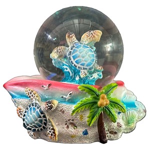 Fabbrica Design personalizzato simpatico globo di acqua animale spiaggia Souvenir turistico in resina lucertola tartaruga marina Florida globo di neve - Product Image 4
