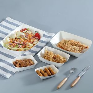 Caja de papel personalizada OEM para comida rápida, contenedor de aperitivos, desechable, a prueba de grasa, para llevar, embalaje de hamburguesa - Product Image 4