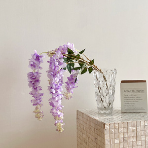 Dong Rui Artificial Wisteria Long <b>Branch</b> Silk Flower Wedding Home Decor <b>Light</b> Purple Blue White Pink - Product Image 1