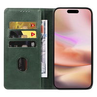 Funda Tipo Cartera de Cuero PU Premium para iPhone 16 Plus - Funda con Soporte para Teléfono, Ranuras para Tarjetas, Cierre Magnético y Carcasa Antigolpes