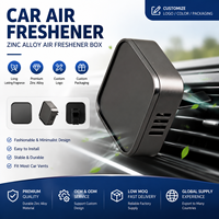 Pièces de boîte d'aromathérapie automobile en métal usiné sur mesure, coque de diffuseur d'air frais en alliage de zinc pour grille d'aération de voiture, clip de fixation pour grille d'aération