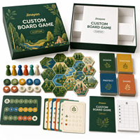 Jeu de société éducatif personnalisé sur la nature, jeu de cartes stratégiques à tuiles hexagonales pour l'éducation en classe