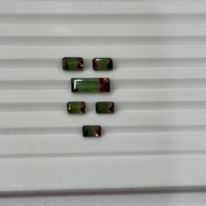 Hermosas Turmalinas de Sandía Naturales, Corte Octogonal con Separación de Color, Gemas Sueltas para Joyería Hecha a Mano, Venta al Por Mayor - Product Image 2