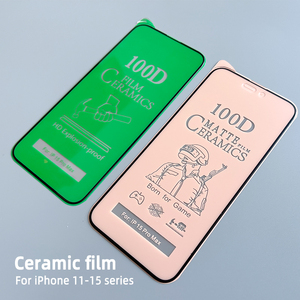 Protection d'écran en céramique transparente anti-choc pour <span class=keywords><strong>iPhone</strong></span> 15 14 13 Pro Max <span class=keywords><strong>12</strong></span> 11 pliable et anti-explosion pour la série <span class=keywords><strong>iPhone</strong></span> - Product Image 2