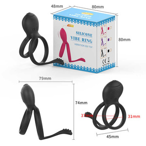 Vibromasseur masculin pour couple partageant la stimulation clitoridienne Passion Lock Fine Delay Vibration <span class=keywords><strong>Testicule</strong></span> <span class=keywords><strong>Anneau</strong></span> pour hommes - Product Image 6