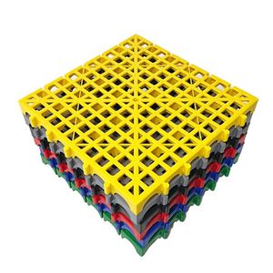 Dalles modulaires en polypropylène PP, antidérapantes et emboîtables, pour garage et lavage automobile – Vente en gros usine - Product Image 4