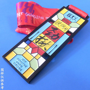 Custom Metal Marathon Medal Zinc Alloy Painted Geometric Shape Durable Business Gift - Product Image 4