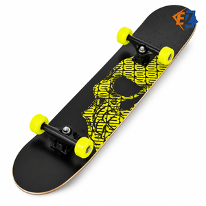 Planche à roulettes complète 31 pouces, design Crâne Néon, plateau en bois 50x30cm pour adolescents, pour la conduite urbaine, logo personnalisé, OEM, vente en gros - Product Image 2