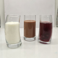 Gobelet en verre incurvé irrégulier personnalisé 2026 de 500 ml – Verre torsadé transparent pour eau, jus, café glacé et autres boissons