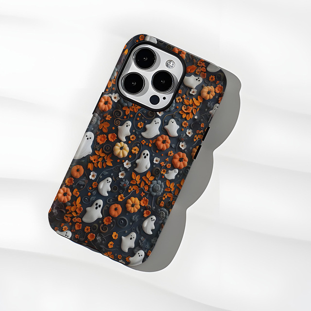 2 in 1 Skull Mobile Phone Case Shell for iPhone 16 Pro Max 15 Pro Double Layer Film Shockproof Luxury Phone Back Cover
