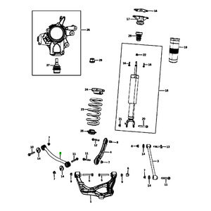 Brazo de control para Jeep Grand Cherokee 68263733AA 68263732AA, sistema de suspensión delantera MacPherson - Product Image 4