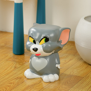 Sgabello per scarpe per bambini con gatto e topo da 25cm di lusso leggero in resina per ingresso sgabello corto con portapenne come regalo per la casa - Product Image 3