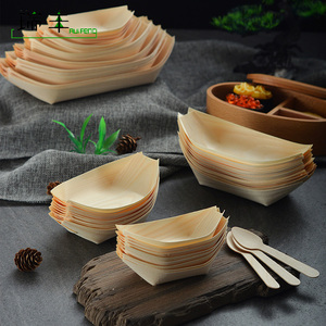 Estilo japonés tradicional logotipo personalizado negro Rectangular madera <span class=keywords><strong>Sushi</strong></span> plato <span class=keywords><strong>Sushi</strong></span> barco - Product Image 2