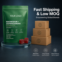 OEM/DOM Cross-Border TK Nouvelles Gommes à l'Ashwagandha Liposomales au Magnésium, Complément Alimentaire Sans Sucre pour une Meilleure Densité Osseuse 360g
