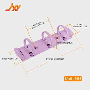 Макарон цвет мини <span class=keywords><strong>3</strong></span> кольцо переплет красный розовый крепеж с скользящий листом и металлическим зажимом напильник для хранения продуктов - Product Image 5