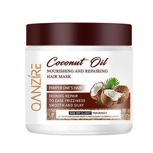 Masque capillaire à la noix de coco 500 ml avec <span class=keywords><strong>acide</strong></span> <span class=keywords><strong>hyaluronique</strong></span>, réparateur pour cheveux secs, après-shampoing à l'huile de coco, crème lissante pour cheveux - Product Image 5