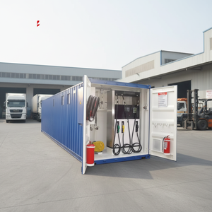 Stazione <span class=keywords><strong>di</strong></span> Rifornimento Carburante Diesel e Benzina Containerizzata e Montata su Skid con Serbatoio a Pressione in Acciaio Inossidabile e Pompa - Product Image 3