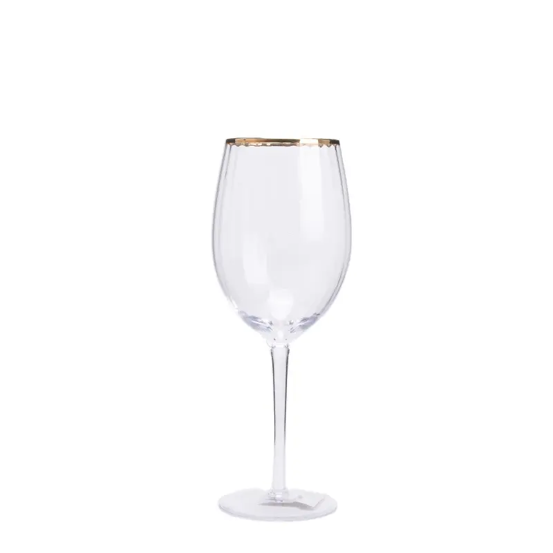 Groothandel Met Gouden Rand Wijnglas Cup Voor Bruiloft Glaswerk Set