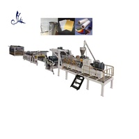 Caja plegable de plástico de impresión transparente, línea de producción de extrusión de película PET de 0,2mm-3mm de espesor