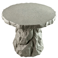 Figurine en résine Wabi Sabi imitation pierre, peinte à la main, forme irrégulière, style amour, accent rustique intérieur/extérieur