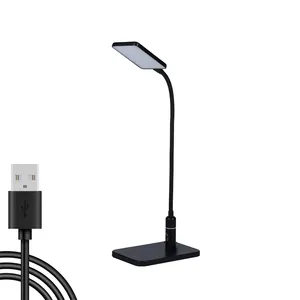 ERP CE RoHS 3W Lampe de table de bureau LED USB flexible pour le cou Lampe de lecture pour livres