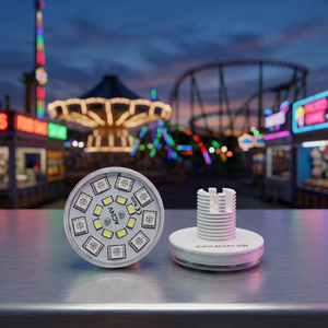 Éclairage extérieur permanent AC24V 45MM E14 RGBW à LED pixel, éclairage ponctuel pour manèges de parc d'attractions, éclairage LED pour grande roue à vendre - Product Image 2