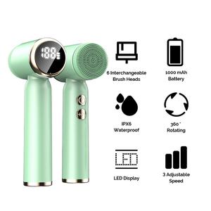 เครื่องนวดหน้าดีไซน์ใหม่ปี 2024 อุปกรณ์ดูแลผิวหน้า แปรงทำความสะอาดไฟฟ้า กันน้ำ แปรงล้างหน้าซิลิโคนนุ่ม - Product Image 6