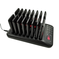 Bonne qualité Table radiomessagerie Beeper 1 Base 16 Buzzers pas de vibrant sans fil serveur système d'appel téléavertisseur pour Restaurant Dessert Bar