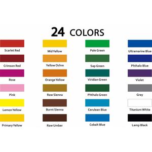 Kit de Pintura de <span class=keywords><strong>Acuarela</strong></span> de 12 ml y 24 Colores en Tubos de Aluminio, Suministros de Arte de Alta Calidad para <span class=keywords><strong>Pintores</strong></span> Profesionales de <span class=keywords><strong>Acuarela</strong></span> <span class=keywords><strong>con</strong></span> Caja de Colores - Product Image 6