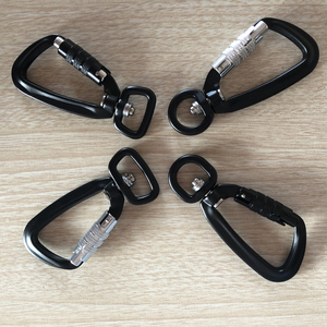 Mosquetón de bloqueo giratorio tipo D multifuncional, mosquetón giratorio, <span class=keywords><strong>Clip</strong></span> de gancho para correa de perro, hamaca, Camping, senderismo - Product Image 2