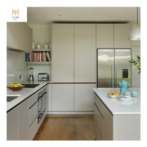 Mutfak su geçirmez yanmaz ev mobilya Modern ev için ayakta serbest duran Metal paslanmaz çelik tam mutfak dolabı mutfak - Product Image 3