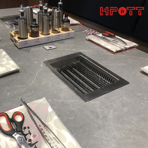 Indoor Smokeless Korean BBQ <strong>Table</strong> Yakiniku <strong>Grill</strong> for Restaurant Metal Material - Product Image 5