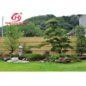 Best factory price tropical weather more than 20 years lifespan ASA nylon material Japanese fence simulation bamboo panel decor