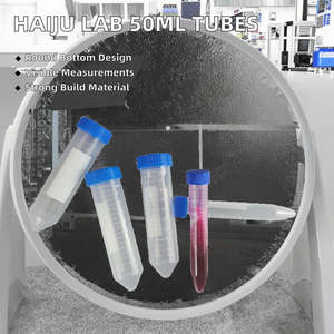 Tubes à centrifuger gradués avec bouchon à vis 50 ml en verre borosilicaté 3.3 – Tube d'échantillon de laboratoire gradué avec bouchon à vis - Product Image 2