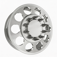 Jantes forgées DRW polies sur mesure 22X8.25 24X8.25 avec enjoliveurs flottants 10X225 8X180 pour Ram 3500 Ford F350 F450