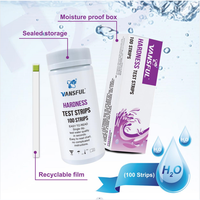 Kit de test rapide et précis de la dureté de l'eau certifié CE, précision de 99 %, résultats en 30 secondes, pour piscine, aquarium, robinet, eau potable, bandelettes de test de la dureté de l'eau W-1