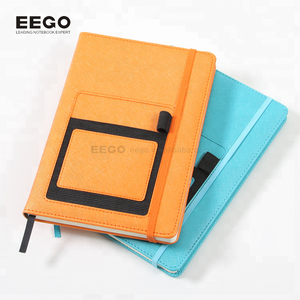 Producto de papelería estampado en caliente A5 Oem personalizado cubierta de cuero de imitación cuaderno diario con bolsillo de marcapáginas - Product Image 5