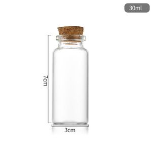 Bottiglia in Vetro Cilindrica Classica con Tappo a Baionetta da 30 mm, Contenitore Ecologico per Legno di Agar, <span class=keywords><strong>Cordyceps</strong></span>, Tè ai Fiori, Star Wishing - Product Image 2