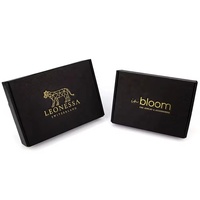 Boîtes d'expédition en carton ondulé noir personnalisées avec logo, pliables, avec fermeture magnétique et pelliculage brillant pour vente en gros