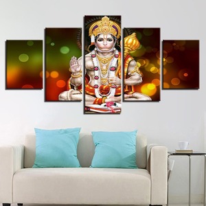 Hd <strong>Painting</strong> <strong>Canvas</strong> Panel Custom Decoration Indian <strong>Buddha</strong> Painter House Decoration Bedroom Picture Print 5 Piece Wall Art - Product Image 3