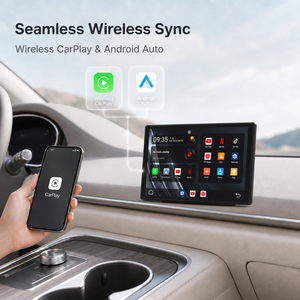 Autoradio Android 9 pouces avec écran tactile, navigation GPS, lecteur multimédia, montage universel sur tableau de bord, noir - Product Image 5