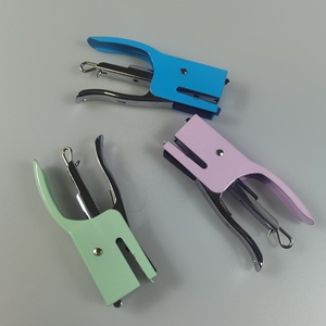 Macaron couleur 10 # agrafes 16 feuilles manuel petit bureau métal pince agrafeuse - Product Image 6