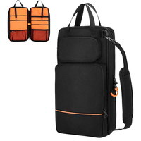 Oxford Fabric Durable Crossbody Bag with Zipper Closure and Padded Shoulder Strap for Drum Storage