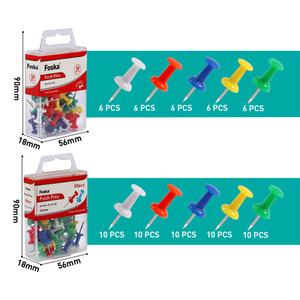 Foska, colores brillantes, 25mm, tamaño estándar, cabeza redonda <span class=keywords><strong>de</strong></span> plástico liso, pasadores <span class=keywords><strong>de</strong></span> estilo Vintage hechos a mano para proyectos <span class=keywords><strong>de</strong></span> <span class=keywords><strong>collage</strong></span> artístico - Product Image 2